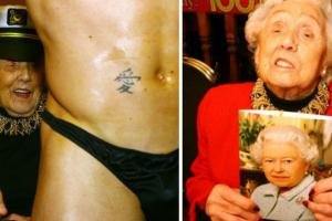 100-летняя бабушка заказала на юбилей стриптизера. 100-летняя бабушка заказала на юбилей стриптизера.