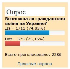 Возможна ли гражданская война на Украине? Возможна ли гражданская война на Украине?