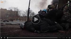 Арабские наёмники на майдане. Слышна их речь