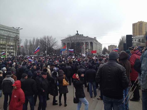 Митинг в Донецке. 29 марта Митинг в Донецке. 29 марта