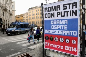 Визит Обамы в Италию омрачили поддержавшие Путина римляне