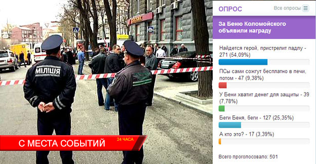 Срочно! Двое неизвестных растреляли машину Коломойского. Коломойский убит, ранен легко охранник. Срочно! Двое неизвестных растреляли машину Коломойского. Коломойский убит, ранен легко охранник.