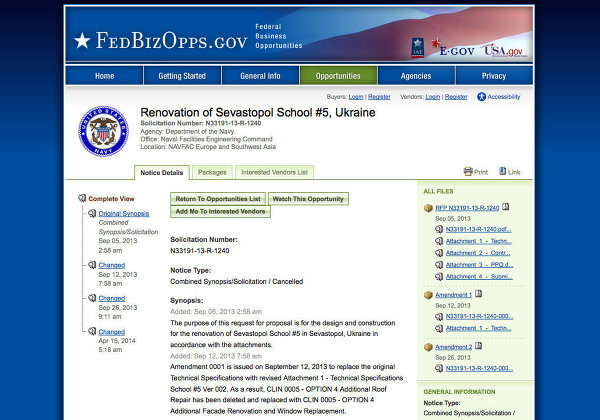 У США были другие планы в отношении Севастополя ...