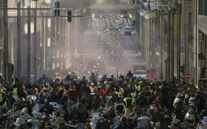 В ходе протестов против мер "жесткой экономии" в Брюсселе пострадали почти 30 человек