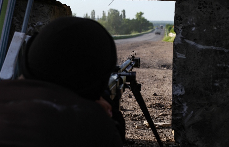 В районе поселка Семеновка обстрелян блокпост ополченцев ДНР В районе поселка Семеновка обстрелян блокпост ополченцев ДНР