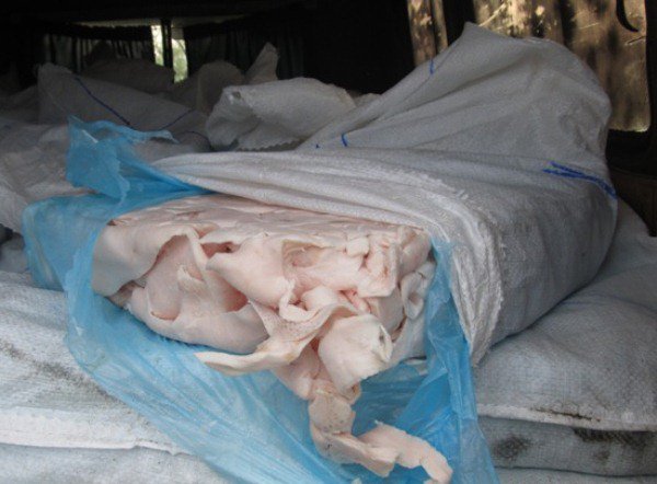 Украинцы пытались незаконно вывезти 6 тонн сала Украинцы пытались незаконно вывезти 6 тонн сала