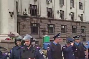 Стихийный митинг в Одессе