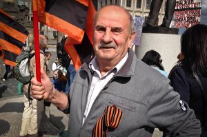 Прага: акция в поддержку России ФОТО ВИДЕО