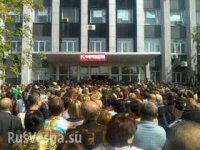 Будущее и благосостояние Луганской республики находится в руках народа (видео включение из Луганска)