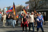 Активисты в Берлине устроили акцию в поддержку России