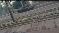 В Донецк стягивается большое количество бронетехники