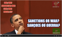 U.S. Vs Russia - Obama, The Thinker: Sanctions or War - San&#231;&#245;es ou Guerra contra a R&#250;ssia