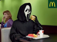 В шею Рональда, в шею Макдональда