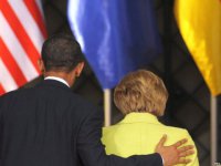 Меркель послали в сад....