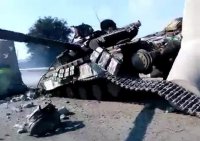 Война и мир: еж-пацифист разломил танк карателей пополам