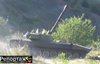 Стрельба из САУ 2С1 «Гвоздика»