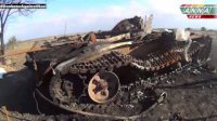 Старобешево. Уничтоженная и брошенная бронетехника боевиков хунты. 22.09.2014