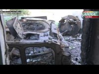 Степановка. Сгоревшая украинская техника. 24.09.2014