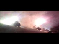 Батальон "Кальмиус" обстреливает из 4 Градов позиции украинских военных