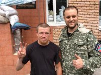 Ополченец Моторолла вышел в народ в Донецке