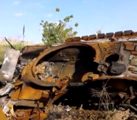 Танки ВСУ после попытки прорыва через минное поле