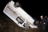 Под Харьковом перевернулся автобус с музыкантами, которые возвращались с концерта для карателей
