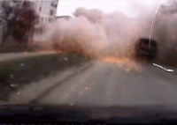 Видео обстрела под Мариуполем