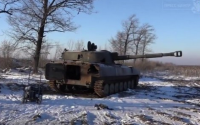 Уничтоженные позиции 128 Мукачевской горно пехотной бригады в районе Дебальцево