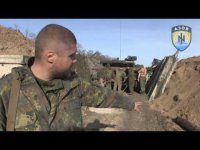 Укрофашисты из "Азова" показали свой танк "Черная Пантера"