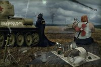 Украинский БТР-3Е1 на выставке IDEX-2015, а  ХКБМ изготовило вариант БТР-4 с дополнительной защитой