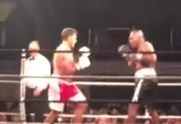 В сети появилась видеозапись боя экс-кандидата в президенты США и Эвандера Холифилда