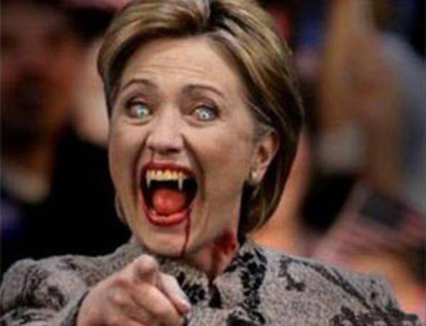 Бесноватая Хиллари Клинтон больна "черной немочью"