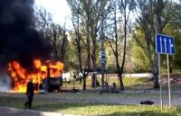(18+) 1 октября 2014 обстрел автобусной остановки Донецка (8 погибших)