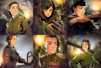 Художник изобразил женщин-героев Великой Отечественной в стиле «пин-ап»