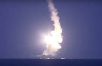 Видео массированой стрельбы высокоточным оружием по объектам ИГИЛ в Сирии из акватории Каспийского моря