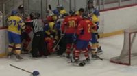 Украинские и румынские хоккеисты подрались на матче Еврочелленджа