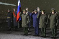 Аэродром Чкаловский. Воинские почести Герою России  Олегу Пешкову