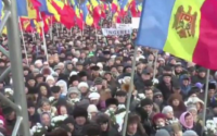 Антиправительственный митинг в Молдавии