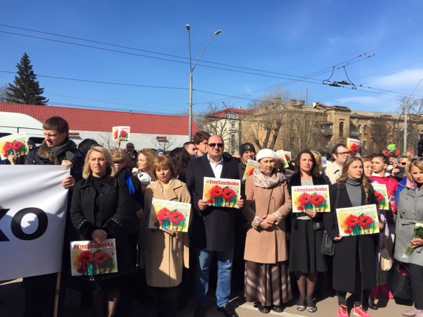 Новый митинг у посольства России в Киеве: Первое слово — наводчице Варфоломеевой