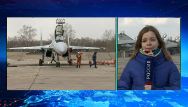 На Дальнем Востоке в небо поднялись самолеты нового поколения Су-35С