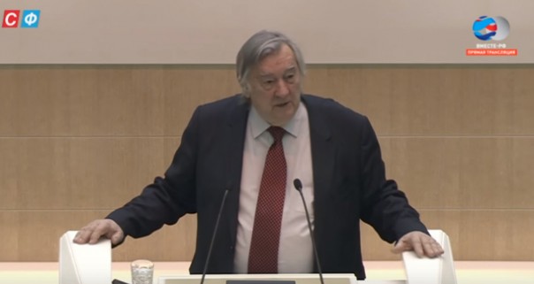 Выступление Александра Проханова на заседании Совета Федерации