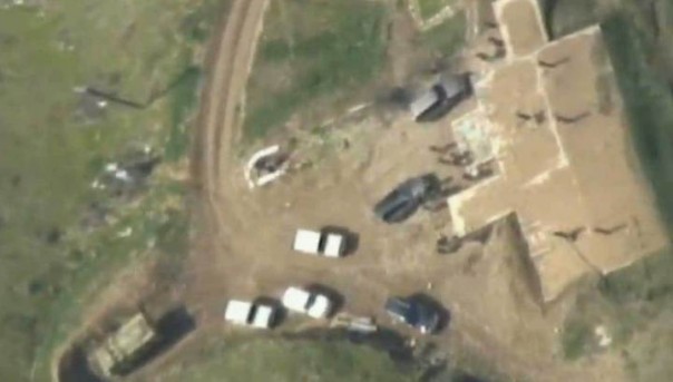 Минобороны Азербайджана опубликовало кадры уничтожения штаба в Карабахе 18+