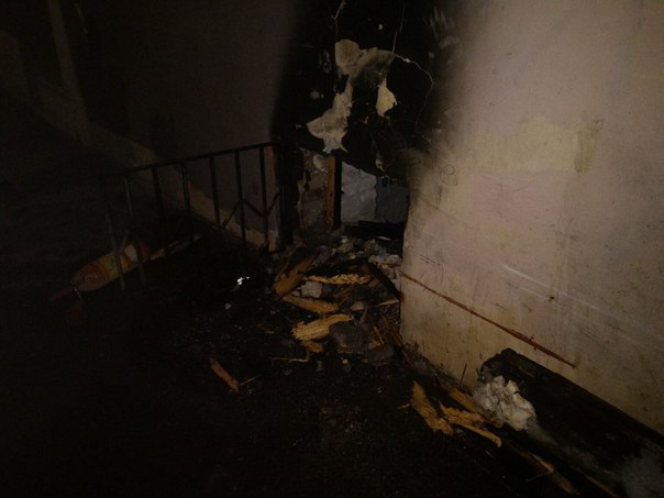 В Санкт-Петербурге ночью подожгли Музей Новороссии В Санкт-Петербурге ночью подожгли Музей Новороссии