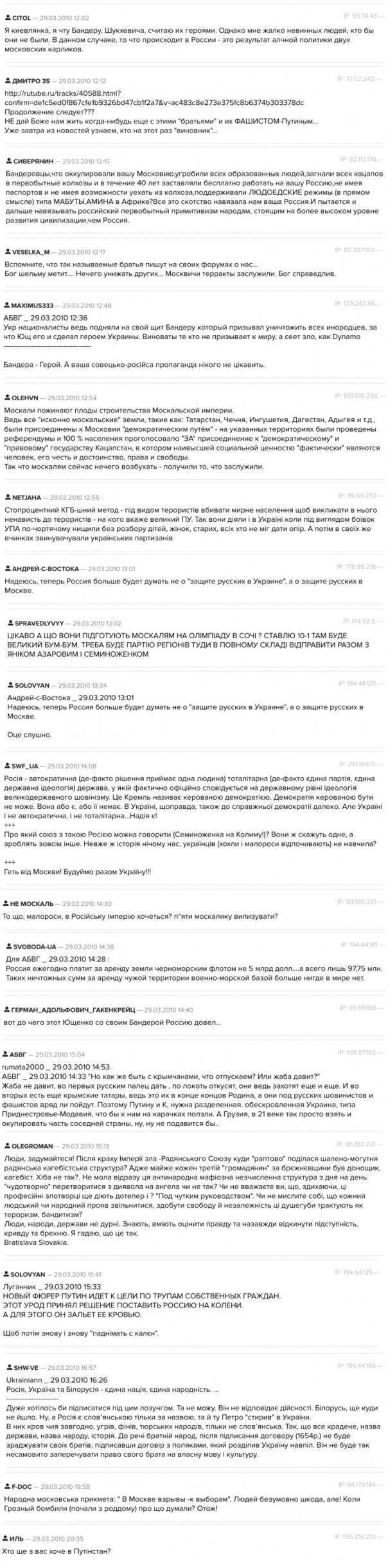 Украина-2010: Те же рыла, только в профиль Украина-2010: Те же рыла, только в профиль