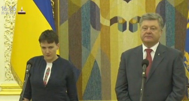 Совместный брифинг Порошенко и Савченко — прямая трансляция