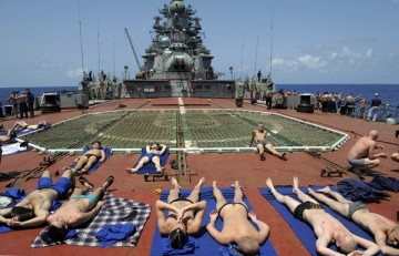 "Петр Великий" впервые за два года вышел в море