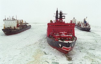 В Петербурге спущен на воду самый мощный в мире атомный ледокол "Арктика"