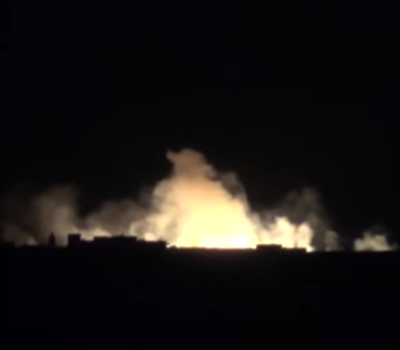 Огненный дождь: ВКС России сожгли склад боеприпасов террористов в Алеппо