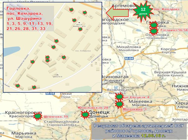 Сводка от МО ДНР 19 июня 2016 года. Укрофашисты за сутки 300 раз обстреляли территории Республики, обстрелами повреждены 12 домов Сводка от МО ДНР 19 июня 2016 года. Укрофашисты за сутки 300 раз обстреляли территории Республики, обстрелами повреждены 12 домов