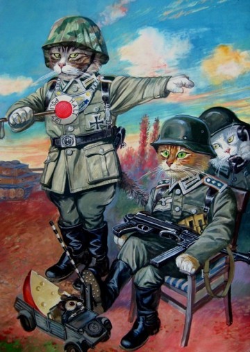 Военные (и не только) коты художника Александра Завалий